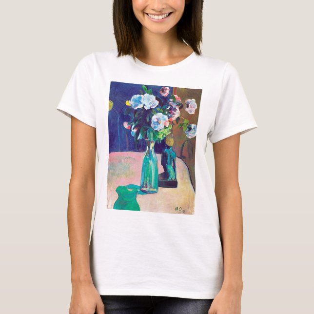 Roses and Statuette, Gauguin T-Shirt (Front)