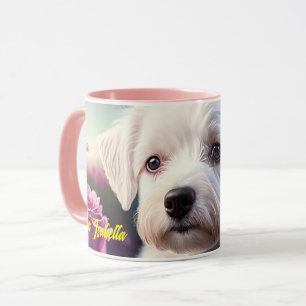 Roses And Sweet Dog Collection Mug