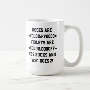 Roses are Colour:FF0000 Coffee Mug