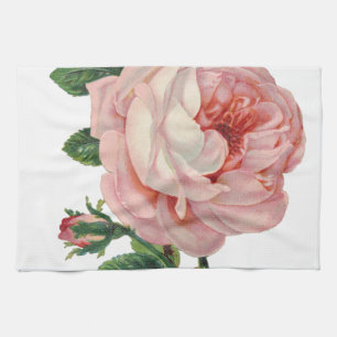 Roses are Pink Tea Towel