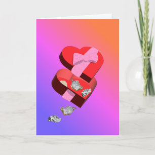 Roses are red, chocolates are gone card