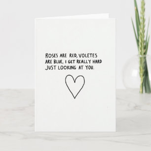 Roses Are Red Dirty Adult Card