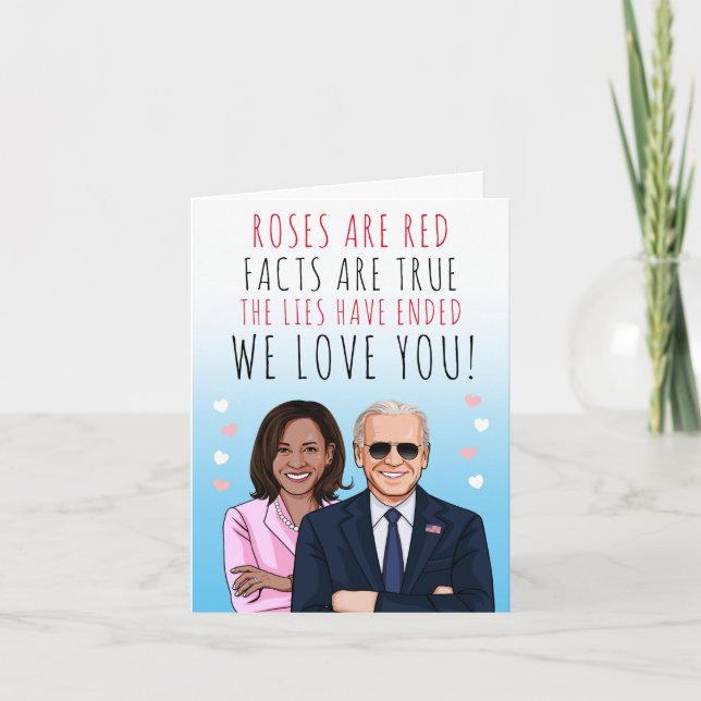 Roses are Red Facts are True Valentine Card (Front)