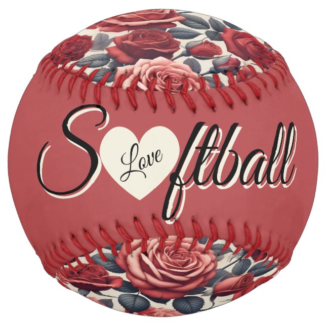 Roses are Red (personalise) Softball (Back)