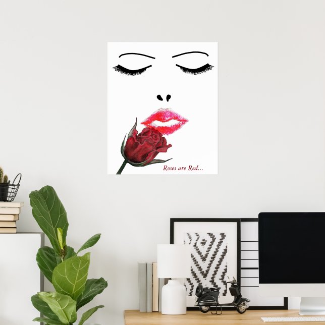 Roses are Red Picture Poster (Home Office)