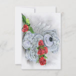 Roses are red teddy bear card<br><div class="desc">Invitations cards with my art</div>