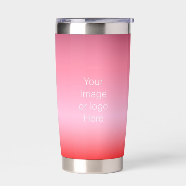 Roses Are Red Traveller Gradient Personalise Insulated Tumbler (Left)