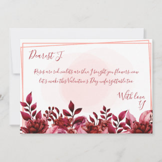 Roses are red Valentine's Day Card