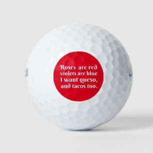 Roses Are Red Violets Are Blue Golf Balls
