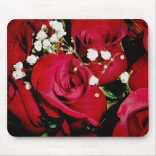 Roses & Baby Breath Mousepad