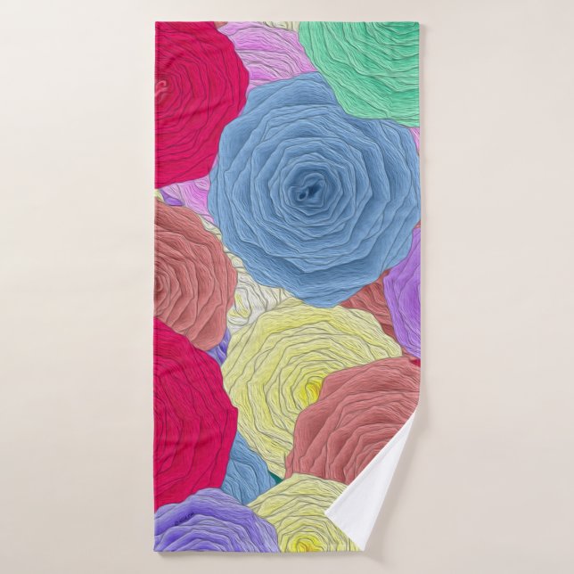 Roses Bath Towel (Bath Towel)