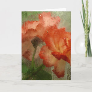 Roses Behind Glass Card