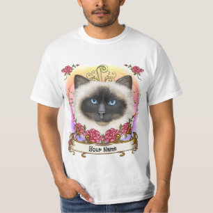 Roses Birman Cat T-Shirt