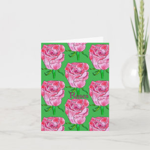 Roses Blank Card