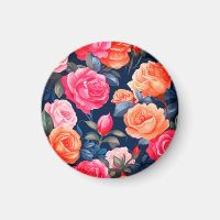 Roses Blooming Flowers Pattern-80037