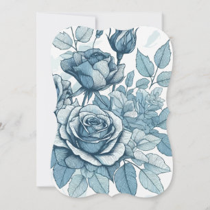 Roses Blue card