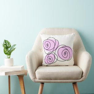 Roses Bouquet Lilac single front multi back square Cushion