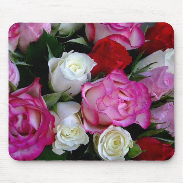 Roses Bouquet Mouse Mat (Front)