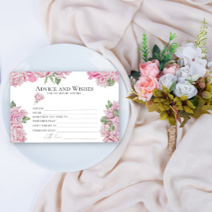 Roses - Bridal Shower Advice and Wishes Stationery