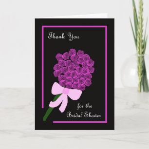 Roses Bridal Shower Hostess Thank You Card