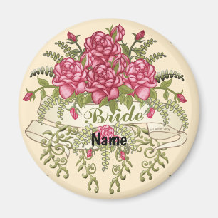 Roses Bride Wedding magnet
