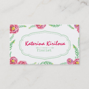Roses Business Card