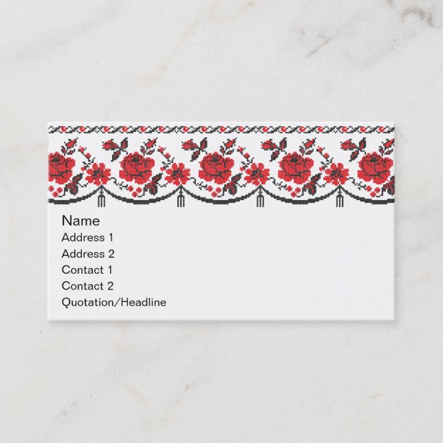 Roses Business Card (Front)
