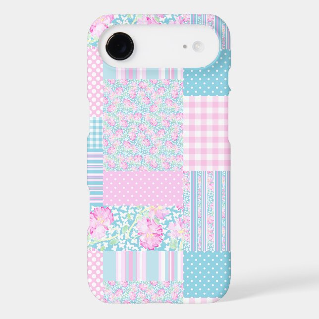 Roses Butterflies Patchwork iPhone 6 Plus Case (Back)