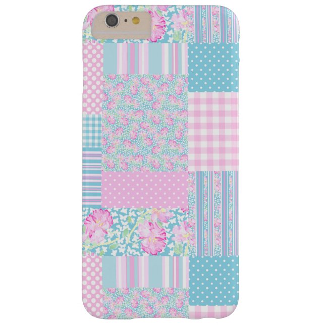 Roses Butterflies Patchwork iPhone 6 Plus Case (Back)