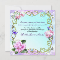 Roses & Butterflies Quinceañera Birthday Party