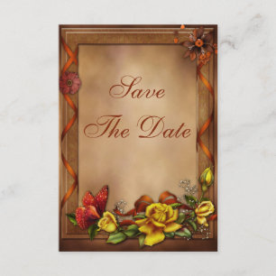 Roses & Butterfly Baby Shower Save the Date