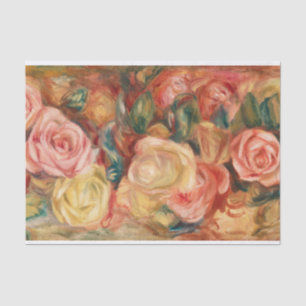 Roses by Auguste Renoir Tissue Paper