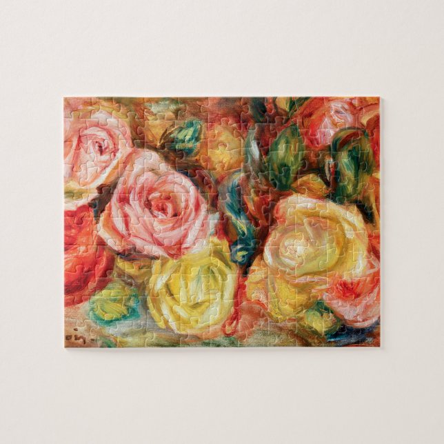 Roses by Pierre Auguste Renoir Jigsaw Puzzle (Horizontal)