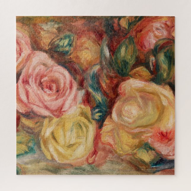 Roses by Renoir Impressionist Painting Jigsaw Puzzle (Vertical)