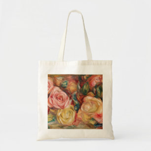 Roses by Renoir Impressionist Painting Tote Bag