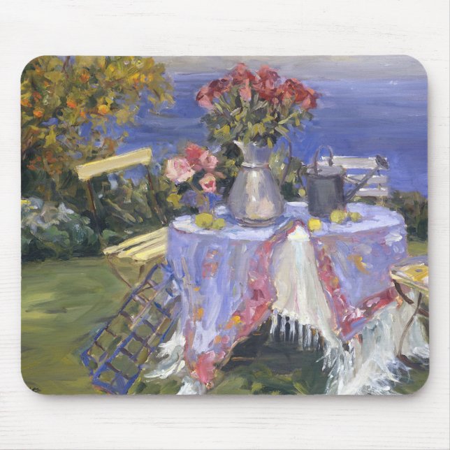 Roses by the Sea Mouse Mat (Front)