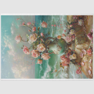 Roses by the Sea Tissue Paper