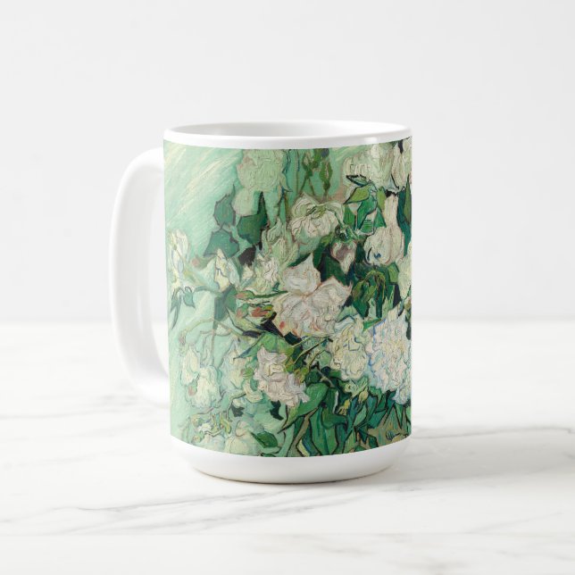 Roses by Vincent Van Gogh  Coffee Mug (Front Left)