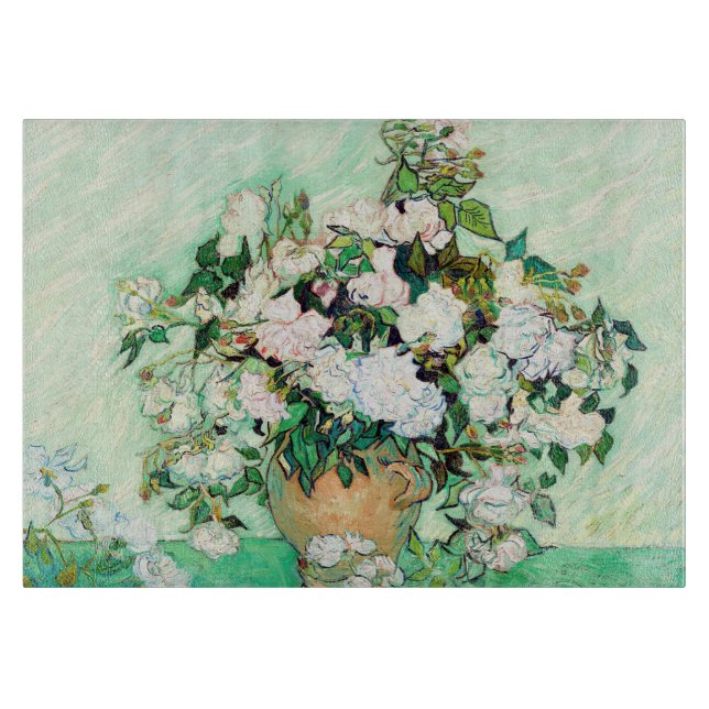 Roses by Vincent van Gogh Cutting Board (Front)