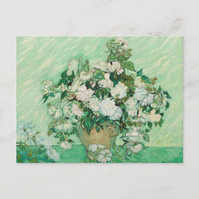 Roses by Vincent van Gogh Postcard (Front)