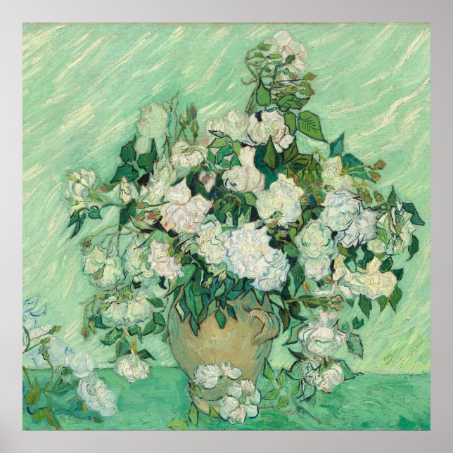 Roses by Vincent Van Gogh Poster (Front)