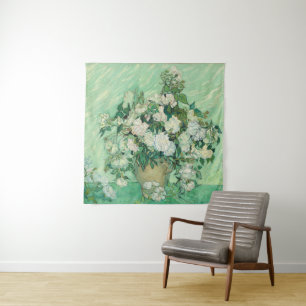 Roses by Vincent Van Gogh  Tapestry