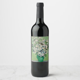 Roses by Vincent Van Gogh Wine Label