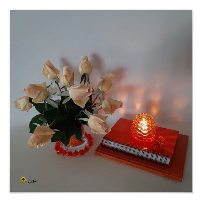 ROSES & CANDLE POSTER (Front)