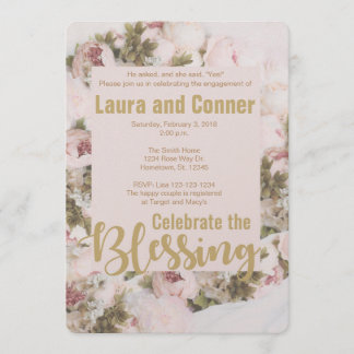 Roses - Celebrate the Blessing Invitation