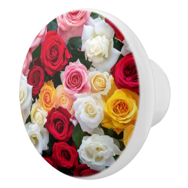 Roses Ceramic Knob (Right)
