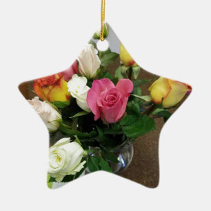 Roses Ceramic Tree Decoration