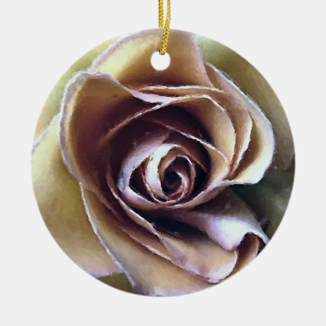 ROSES CERAMIC TREE DECORATION (Front)
