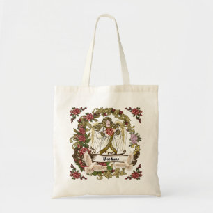 Roses Christian Angel Tote Bag