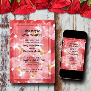 Roses Collage Derby Bridal Shower Invitation